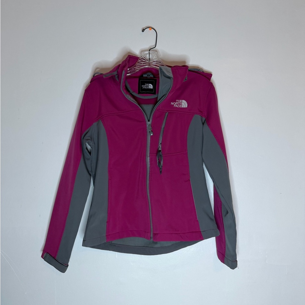 The North Face Women's Fuchsia and Gray Ski Jacket